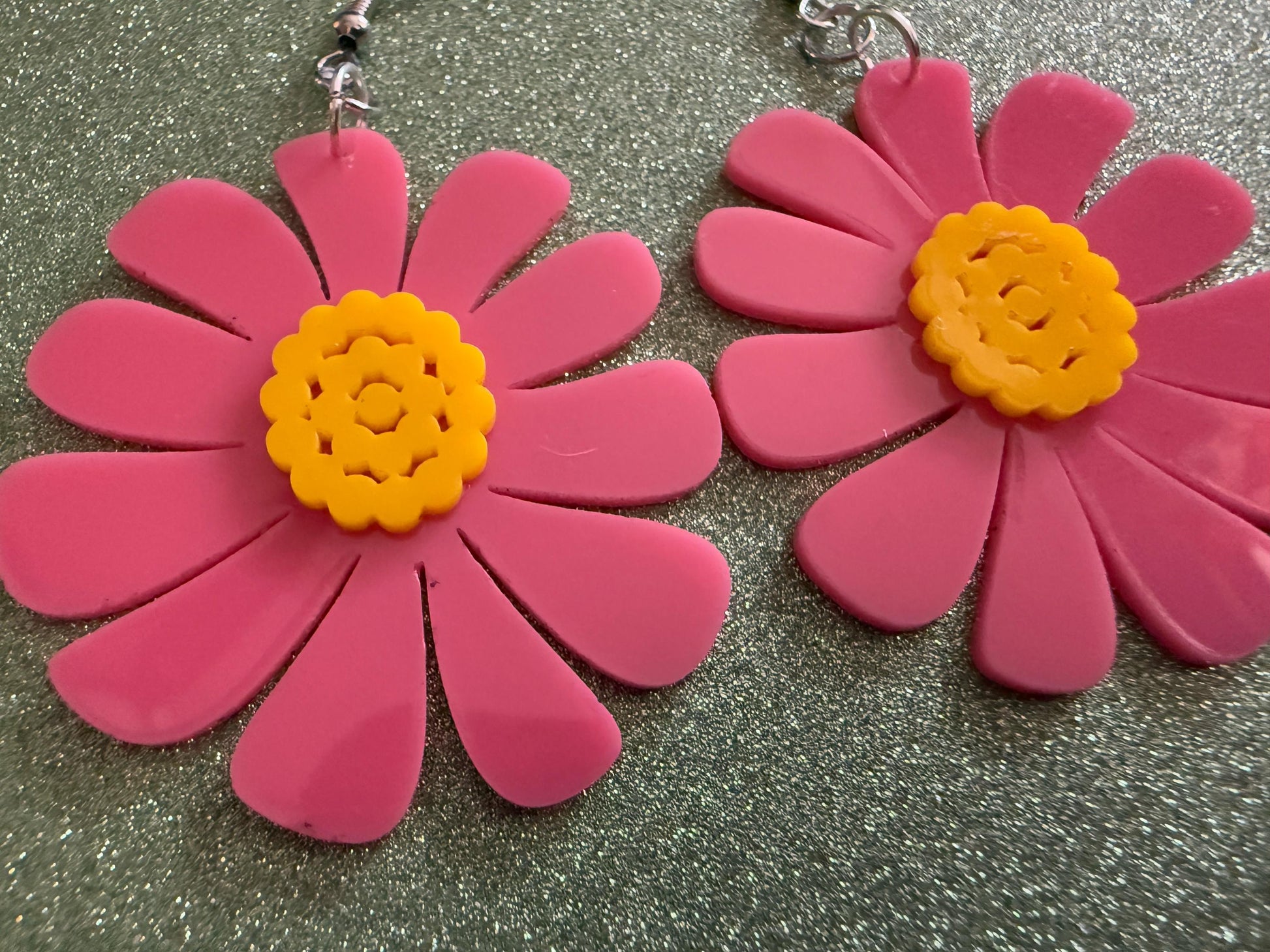 Colorful Flower Earrings: Laser Cut Acrylic Flowers, Floral, Botany, Bouquet, Florals, Plants, Summer Vibes, Best Gifts for Her/Him/Them