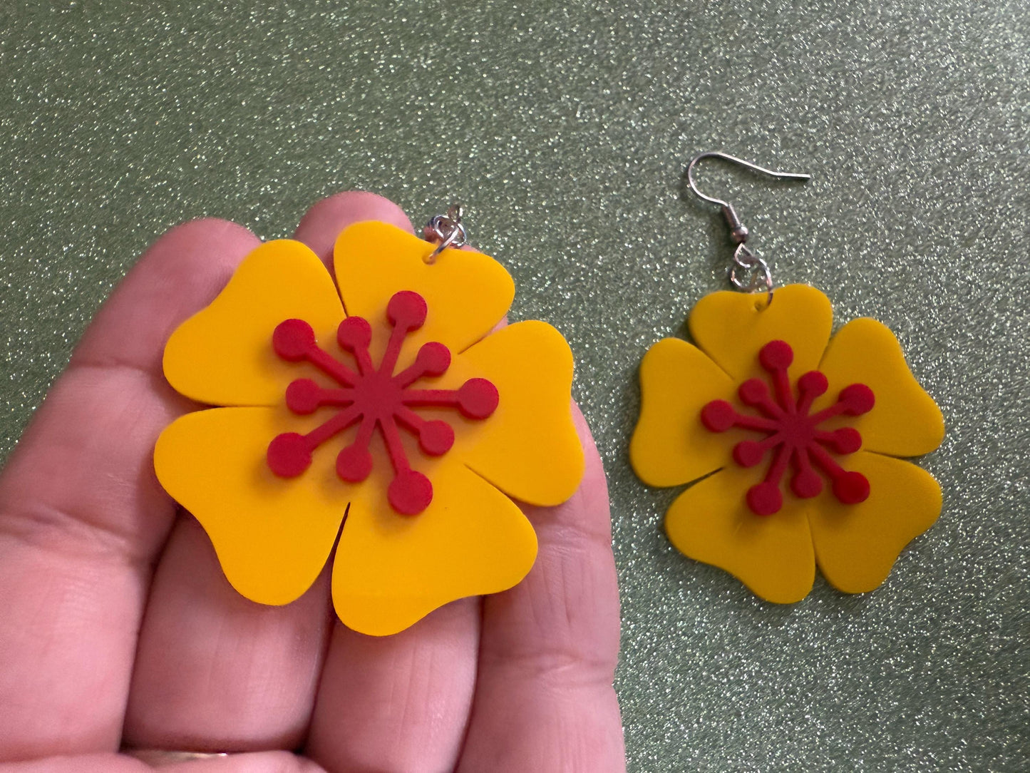 Colorful Flower Earrings: Laser Cut Acrylic Flowers, Floral, Botany, Bouquet, Florals, Plants, Summer Vibes, Best Gifts for Her/Him/Them