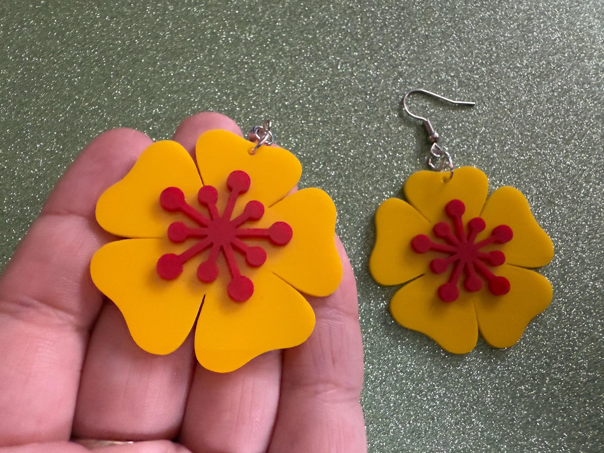 Colorful Flower Earrings: Laser Cut Acrylic Flowers, Floral, Botany, Bouquet, Florals, Plants, Summer Vibes, Best Gifts for Her/Him/Them