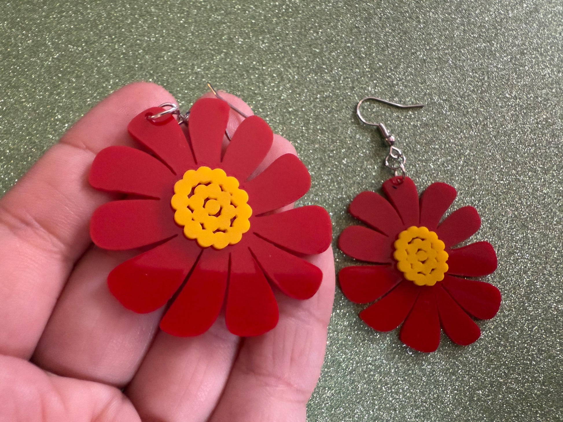 Colorful Flower Earrings: Laser Cut Acrylic Flowers, Floral, Botany, Bouquet, Florals, Plants, Summer Vibes, Best Gifts for Her/Him/Them