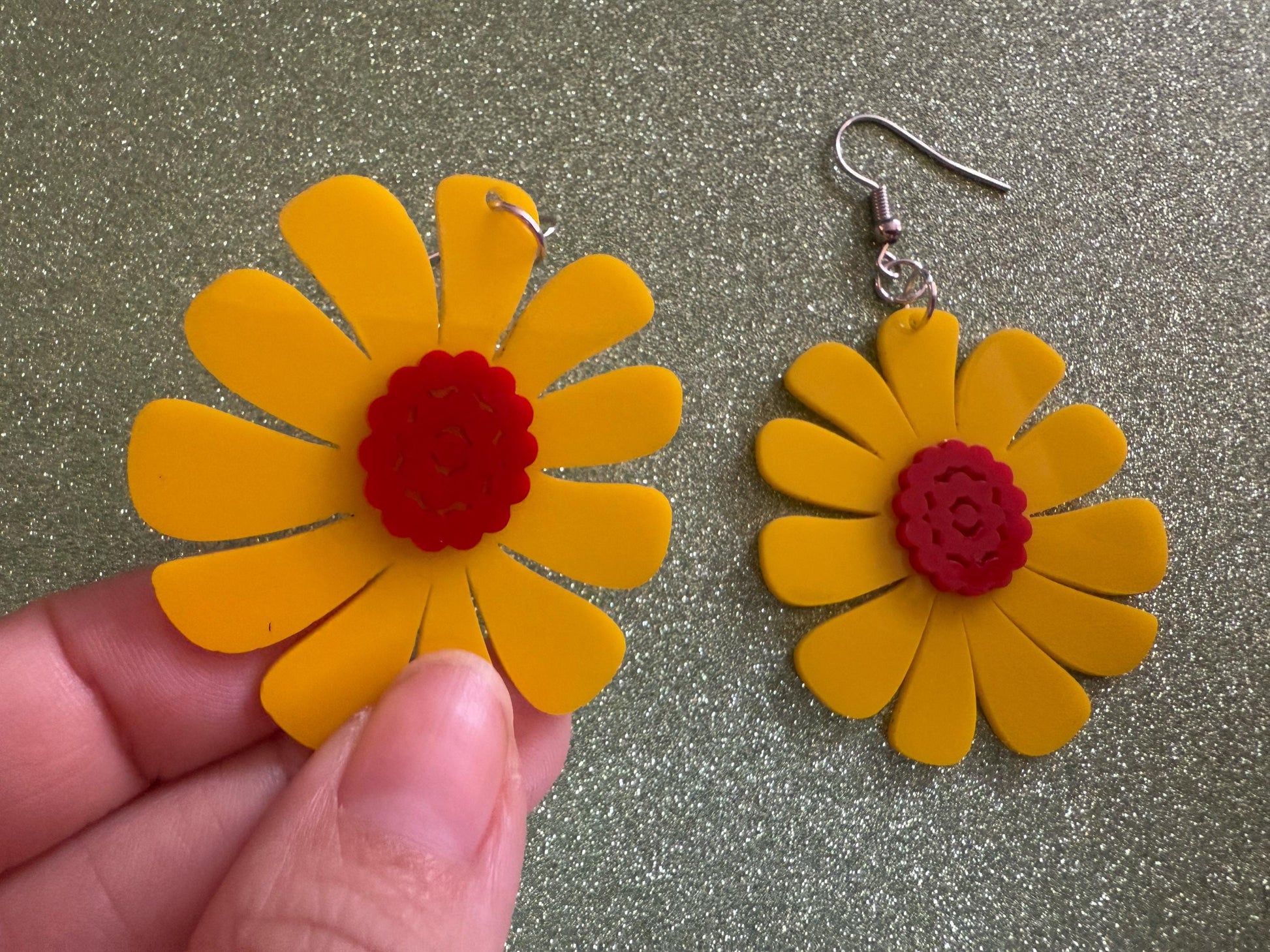 Colorful Flower Earrings: Laser Cut Acrylic Flowers, Floral, Botany, Bouquet, Florals, Plants, Summer Vibes, Best Gifts for Her/Him/Them
