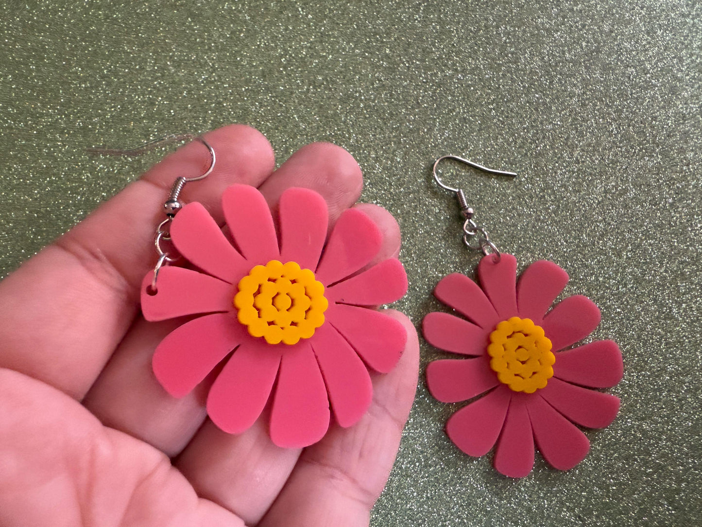Colorful Flower Earrings: Laser Cut Acrylic Flowers, Floral, Botany, Bouquet, Florals, Plants, Summer Vibes, Best Gifts for Her/Him/Them