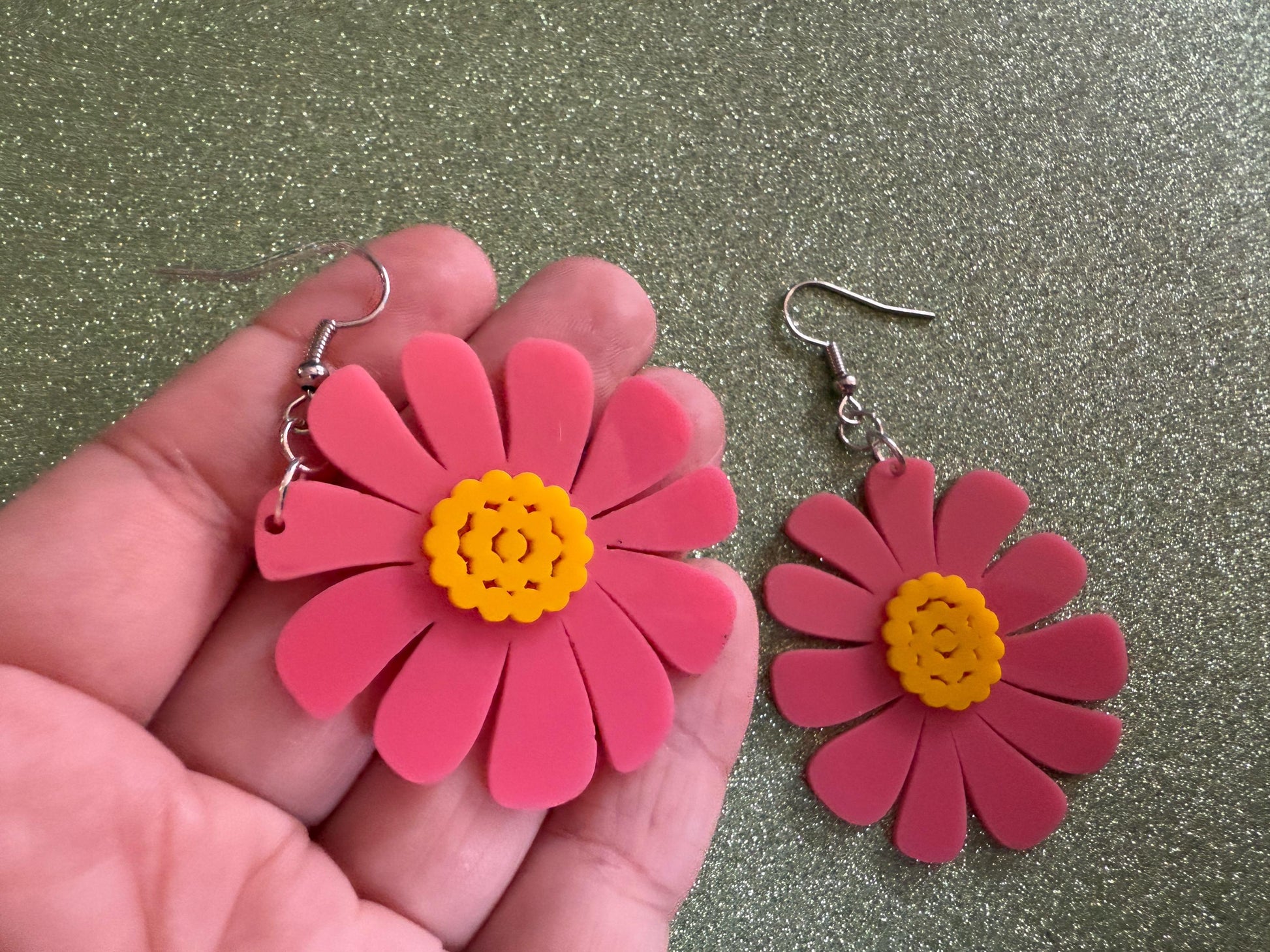 Colorful Flower Earrings: Laser Cut Acrylic Flowers, Floral, Botany, Bouquet, Florals, Plants, Summer Vibes, Best Gifts for Her/Him/Them