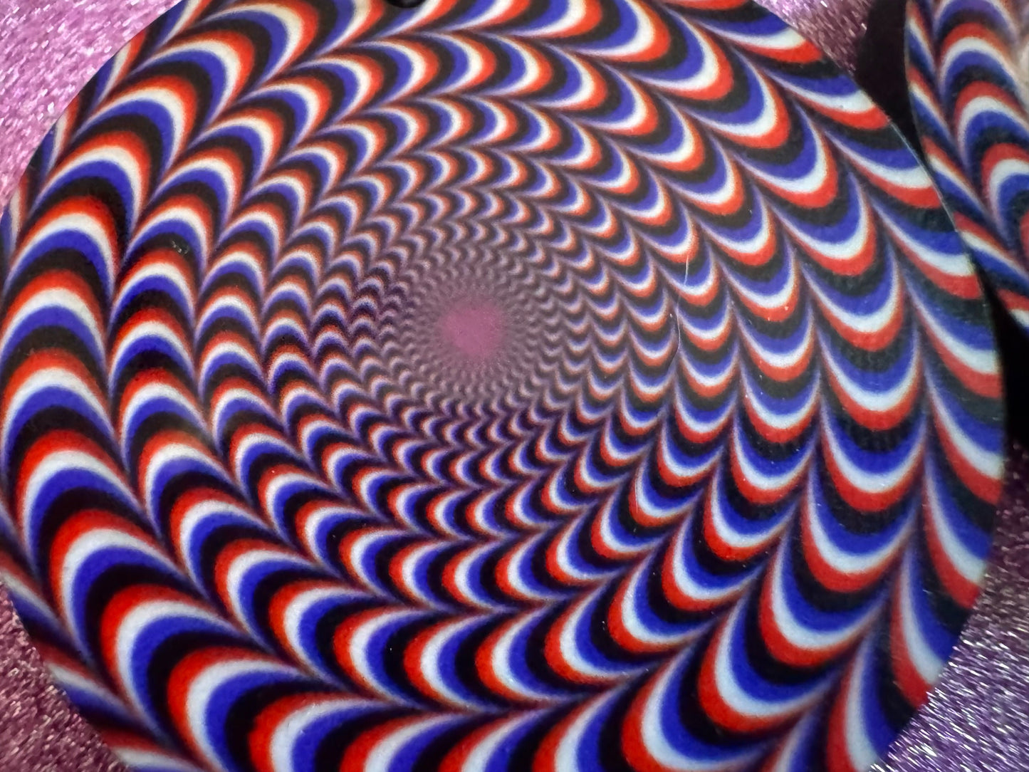 Colorful Psychedelic Optical Illusion Earrings: Sublimated Illusions, Unique Earrings, Quirky Jewelry, Hypnotic, Best Gifts for Her/Him/Them