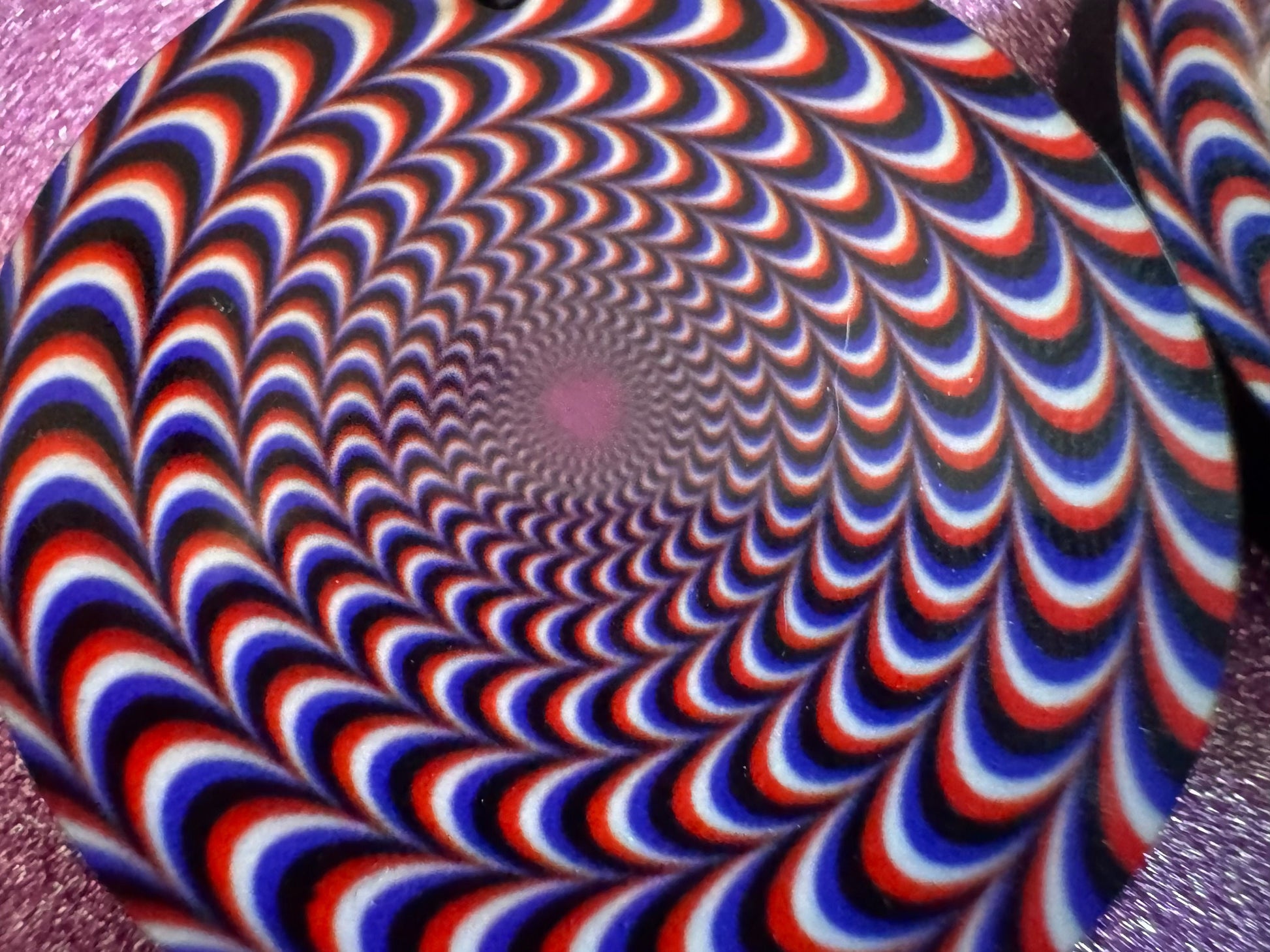 Colorful Psychedelic Optical Illusion Earrings: Sublimated Illusions, Unique Earrings, Quirky Jewelry, Hypnotic, Best Gifts for Her/Him/Them
