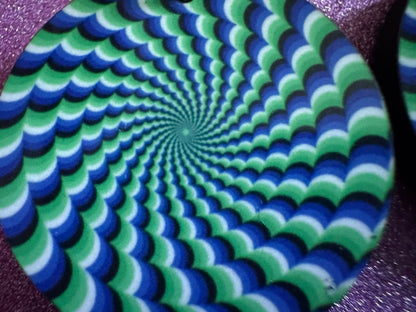Colorful Psychedelic Optical Illusion Earrings: Sublimated Illusions, Unique Earrings, Quirky Jewelry, Hypnotic, Best Gifts for Her/Him/Them