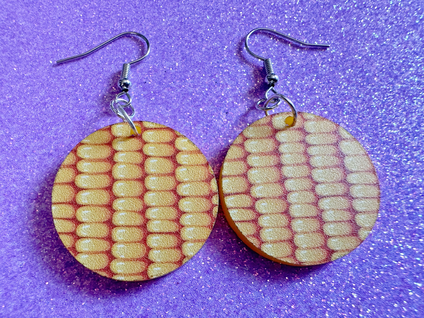 Corn Earrings: Laser Cut Acrylic Corn, Corn Kernels, Farm, Gardening, Vegetables, Food Earrings, Green Earrings, Best Gifts for Her/Him/Them