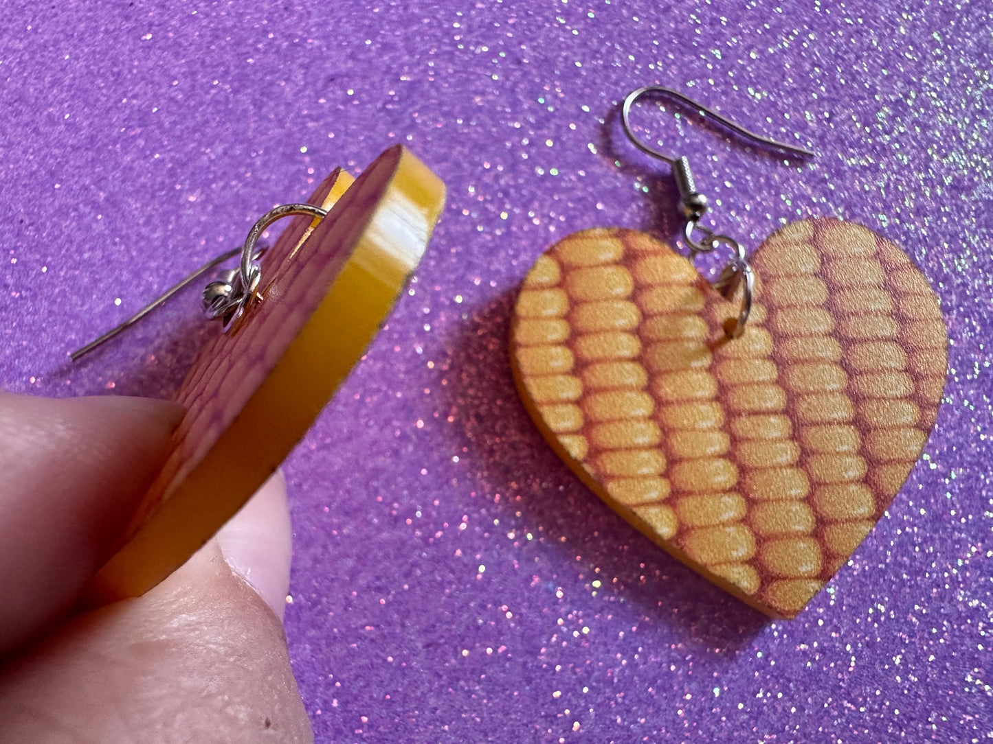 Corn Earrings: Laser Cut Acrylic Corn, Corn Kernels, Farm, Gardening, Vegetables, Food Earrings, Green Earrings, Best Gifts for Her/Him/Them