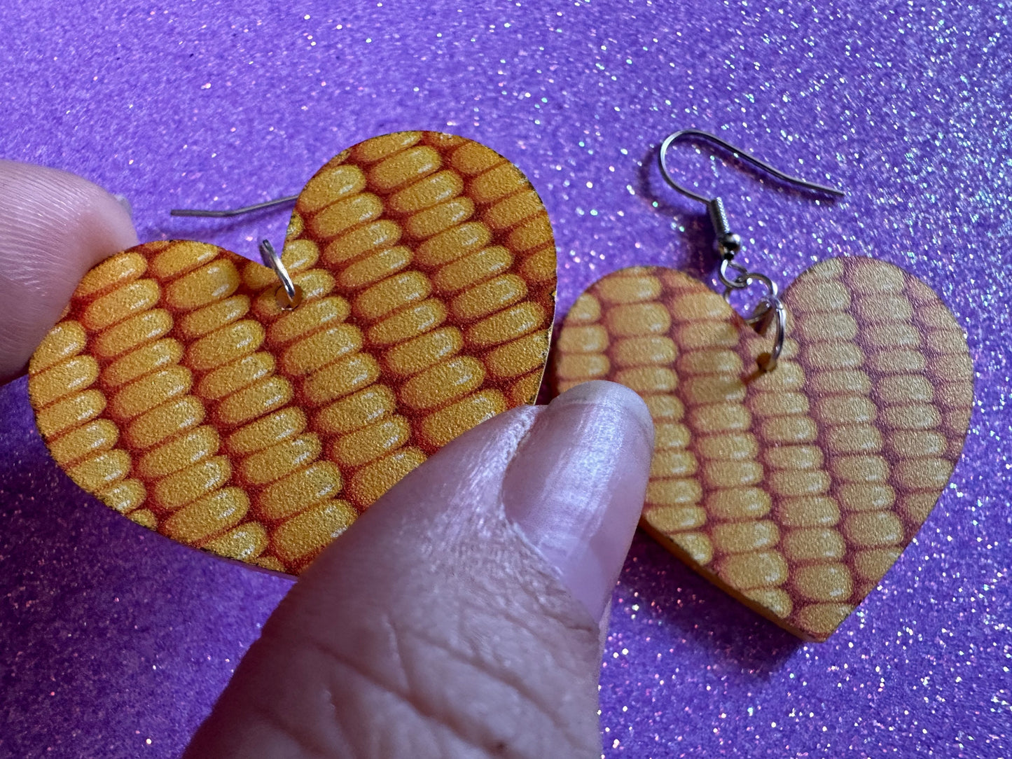 Corn Earrings: Laser Cut Acrylic Corn, Corn Kernels, Farm, Gardening, Vegetables, Food Earrings, Green Earrings, Best Gifts for Her/Him/Them