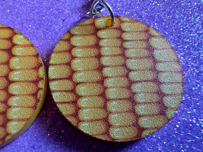 Corn Earrings: Laser Cut Acrylic Corn, Corn Kernels, Farm, Gardening, Vegetables, Food Earrings, Green Earrings, Best Gifts for Her/Him/Them