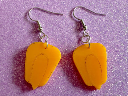 Corn Earrings: Laser Cut Acrylic Corn Kernels, Farm, Gardening, Vegetables, Food Earrings, Green Earrings, Best Gifts for Her/Him/Them