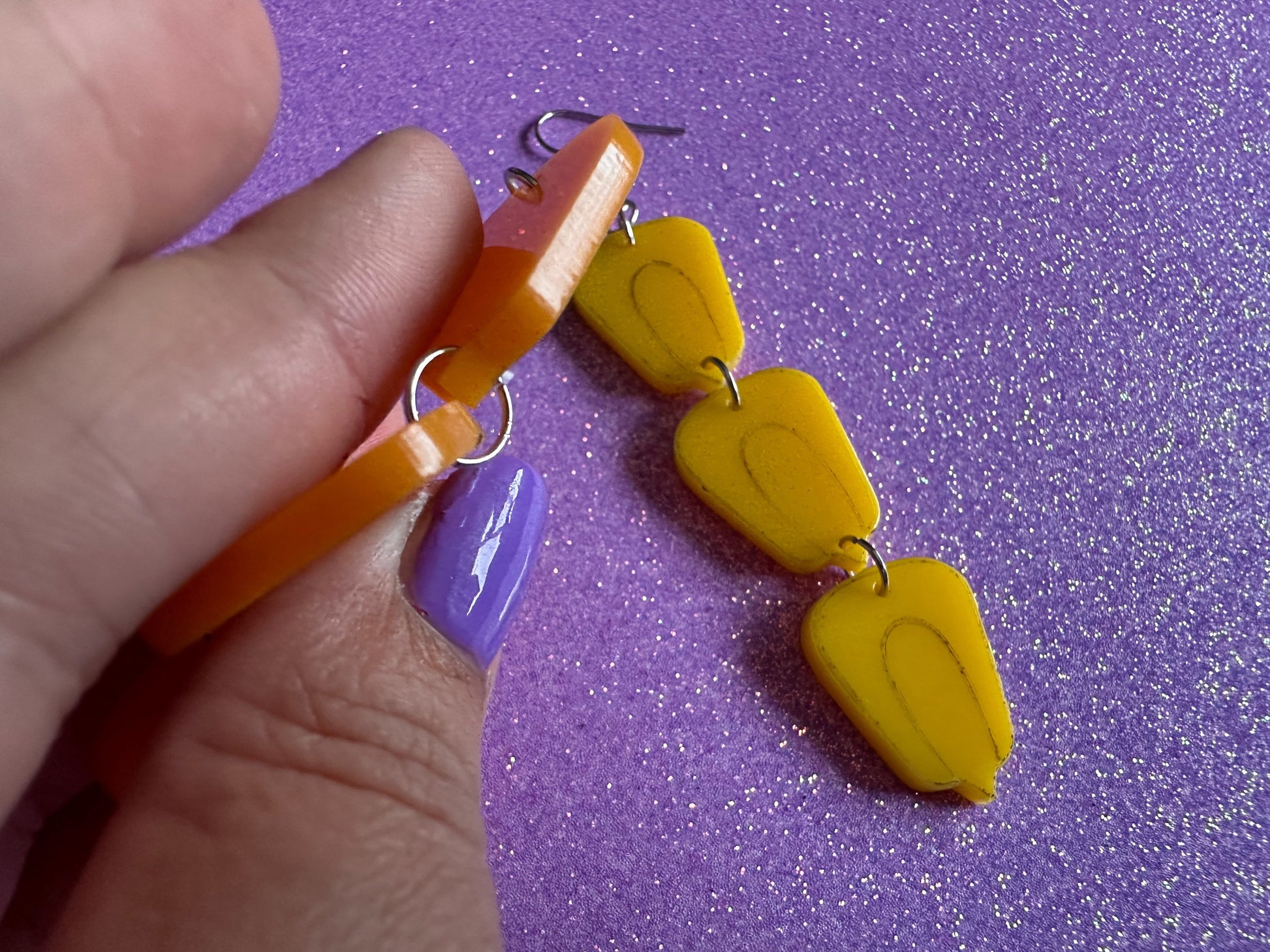 Corn Earrings: Laser Cut Acrylic Corn Kernels, Farm, Gardening, Vegetables, Food Earrings, Green Earrings, Gifts for Her/Him/Them