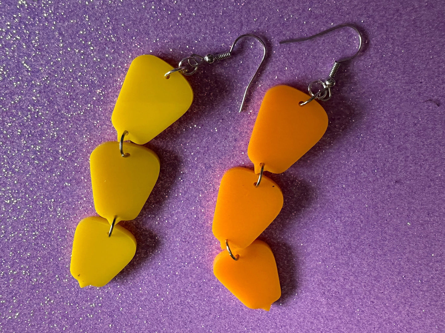 Corn Earrings: Laser Cut Acrylic Corn Kernels, Farm, Gardening, Vegetables, Food Earrings, Green Earrings, Gifts for Her/Him/Them