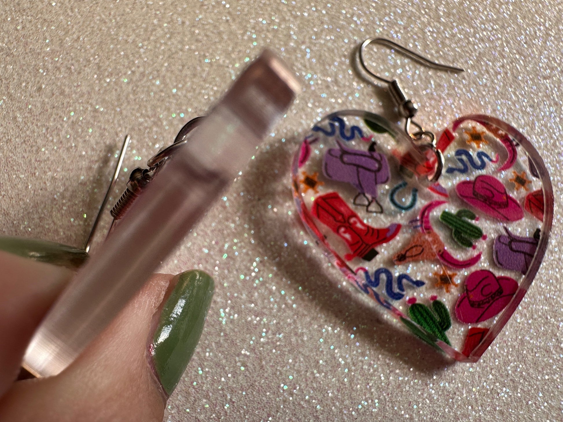 Cowboy Theme Earrings: Laser Cut Acrylic Cowboy Hat, Cowbow Boots, Saddle, Cactus, Cacti, Cowgirl, Western, Best Gifts for Her/Him/Them