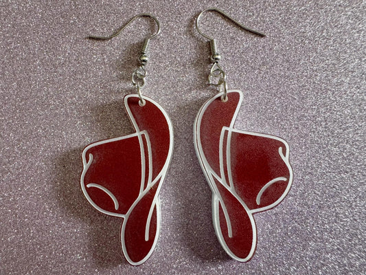 Cowboy Theme Earrings: Laser Cut Acrylic Cowboy Hats, Cowbow Theme, Western Party, Novelty Earrings, Rodeo, Best Gifts for Her/Him/Them