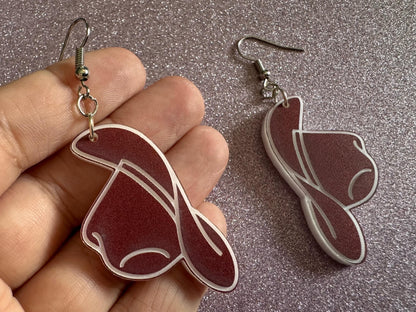 Cowboy Theme Earrings: Laser Cut Acrylic Cowboy Hats, Cowbow Theme, Western Party, Novelty Earrings, Rodeo, Best Gifts for Her/Him/Them