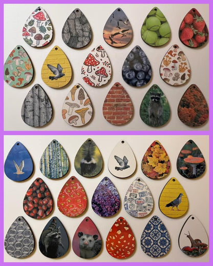 Custom Clip On Earrings Your Image Here Any Photo Sublimated, Best Gift For Her/Him/Them