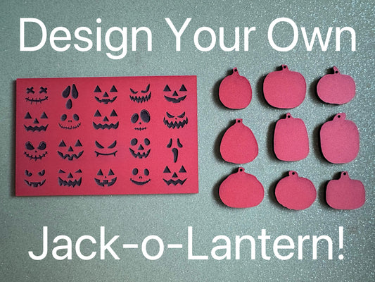 Custom Jack-O-Lantern Earrings: Laser Cut Acrylic Jack-O-Lanterns, Halloween, Pumpkins, Scary, Spooky, Horror, Best Gifts for Her/Him/Them