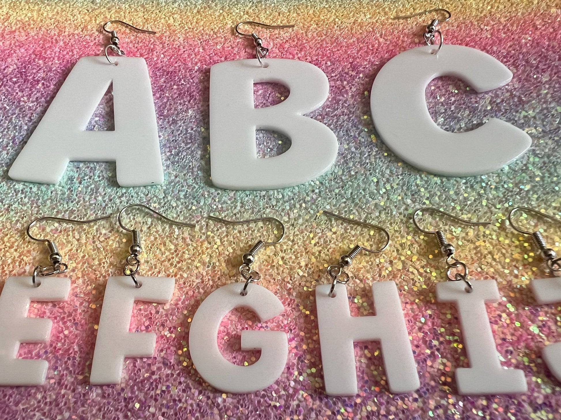 Custom Letter Earrings: Laser Cut Letters, Words, Names, Teacher Gift, Anniversary, Custom Words, Name Earrings, Best Gifts for Her/Him/Them