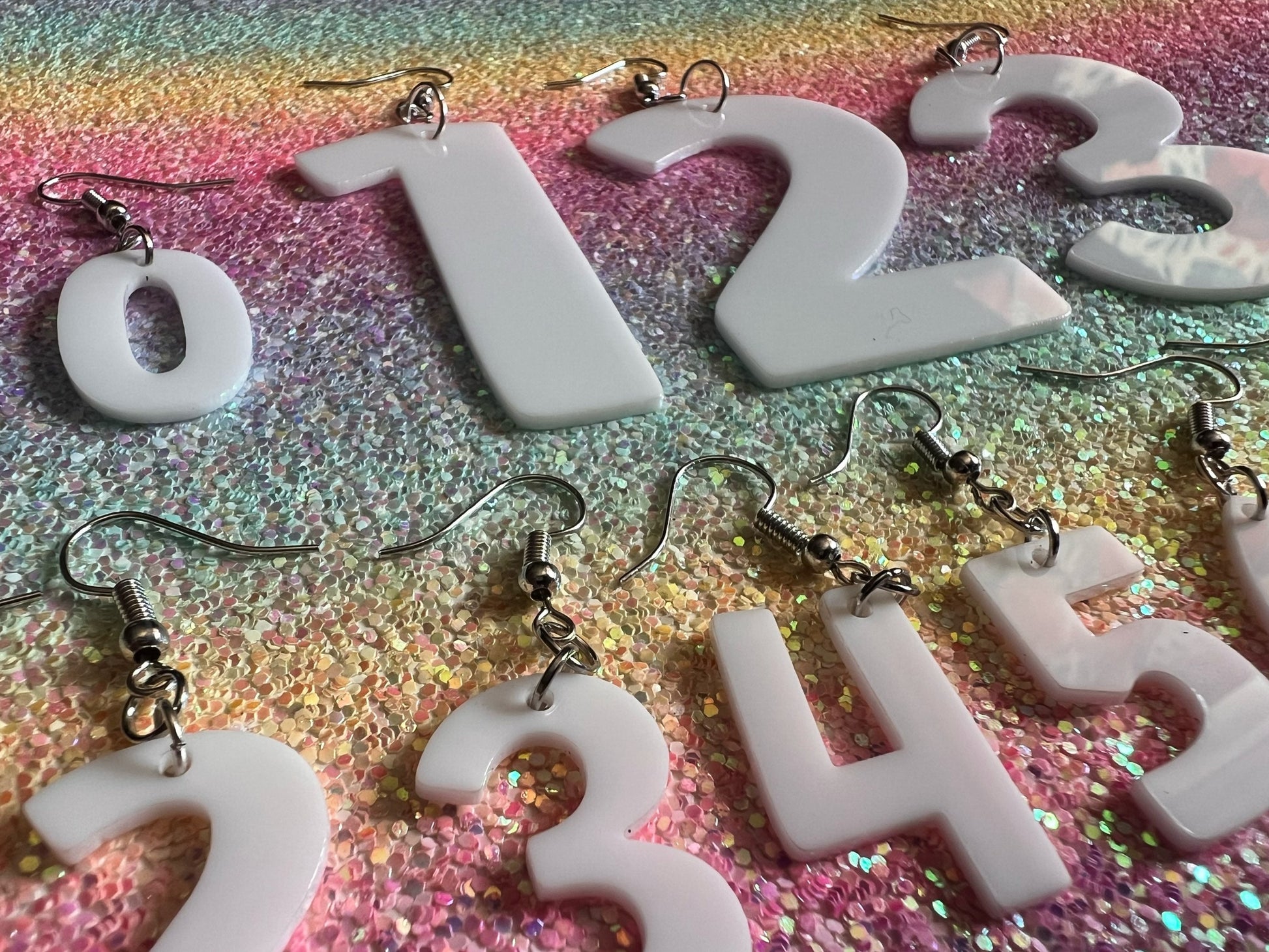 Custom Number Earrings: Laser Cut Numbers, Names, Math Teacher Gift, Anniversary, Best Gifts for Her/Him/Them