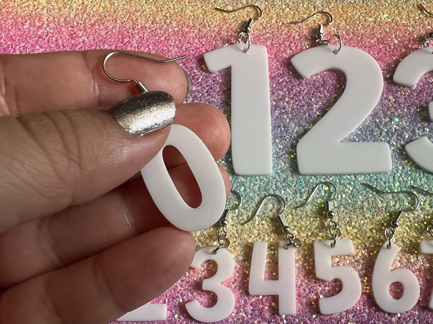 Custom Number Earrings: Laser Cut Numbers, Names, Math Teacher Gift, Anniversary, Best Gifts for Her/Him/Them