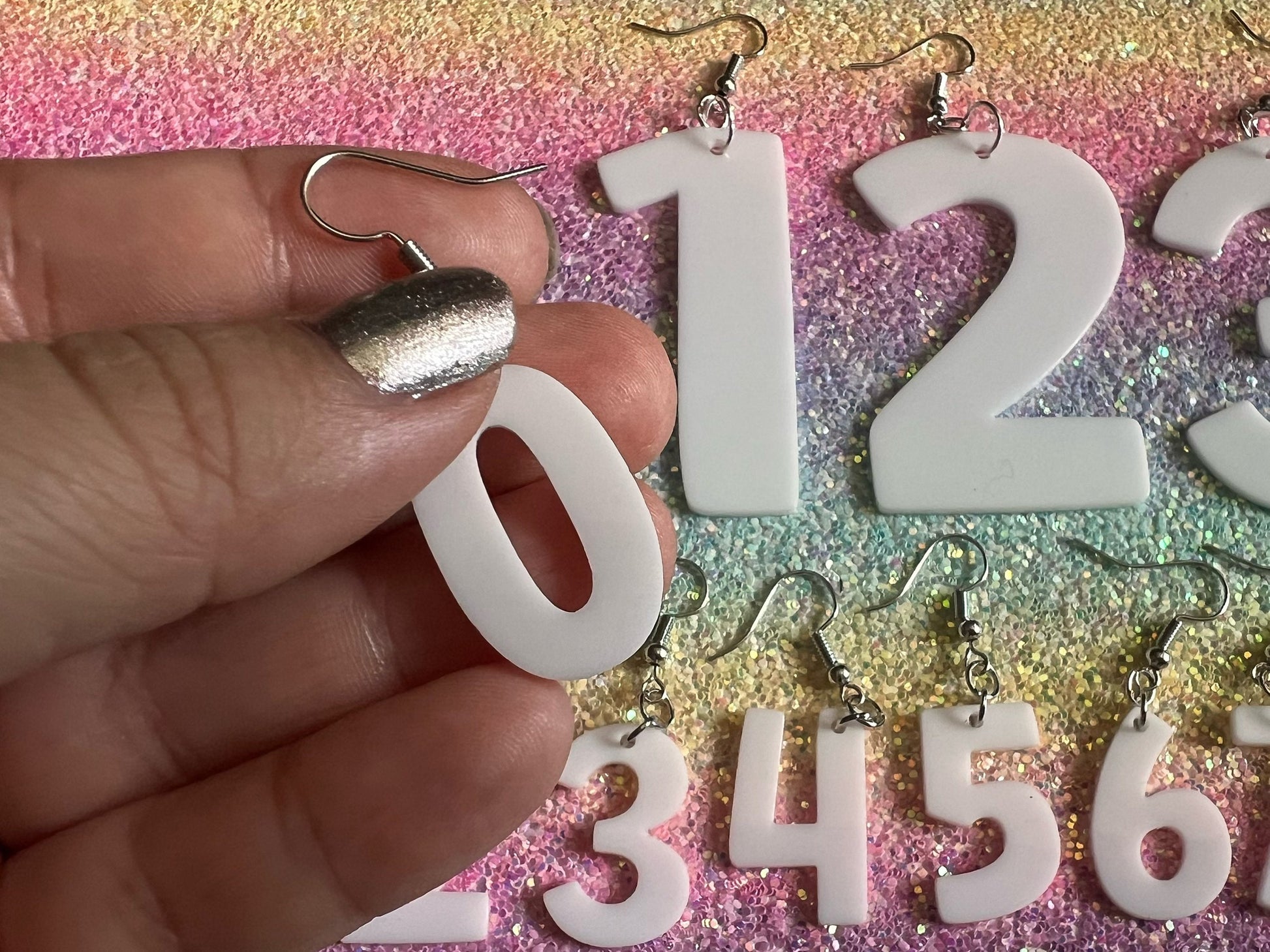 Custom Number Earrings: Laser Cut Numbers, Names, Math Teacher Gift, Anniversary, Best Gifts for Her/Him/Them
