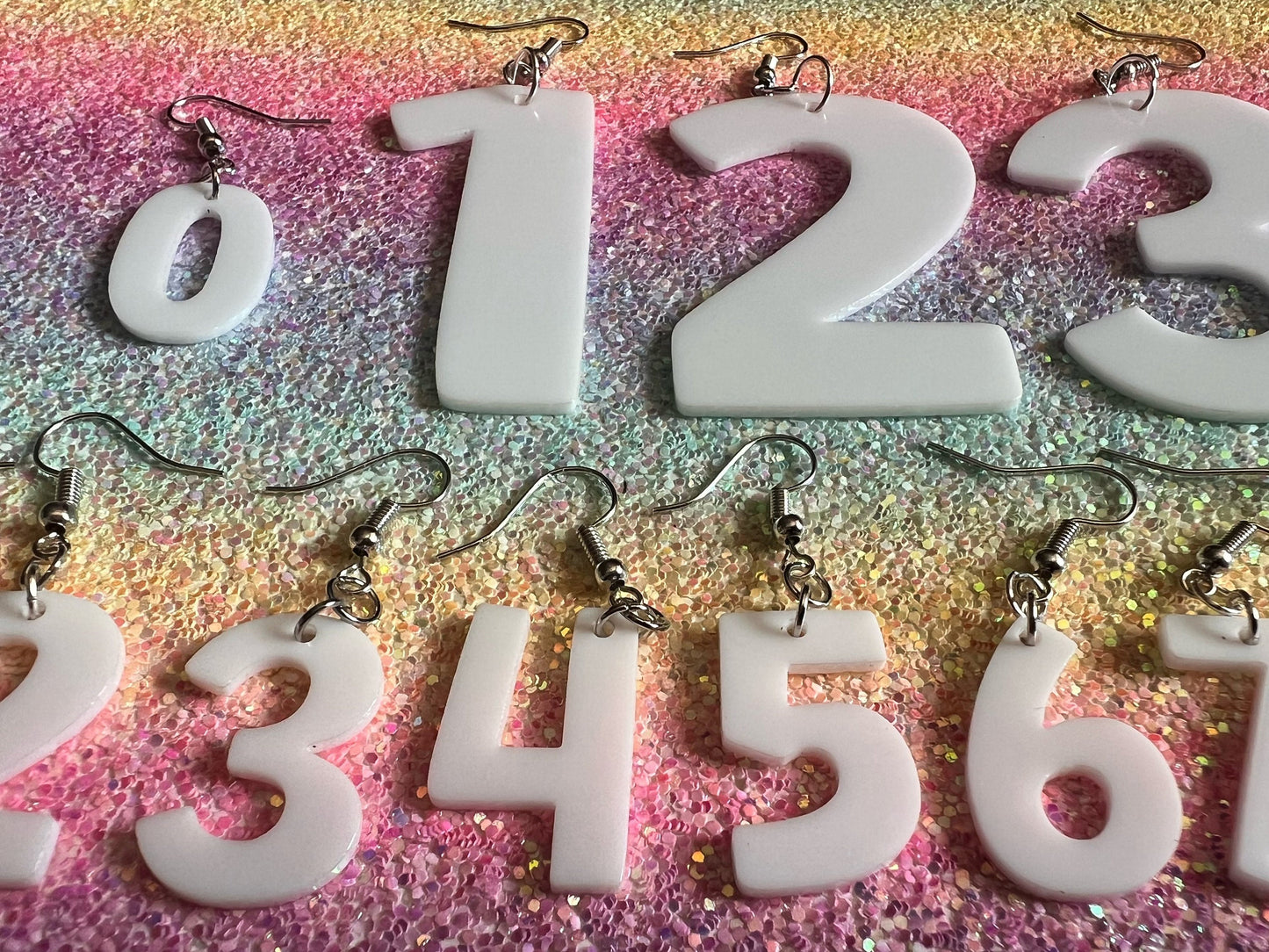 Custom Number Earrings: Laser Cut Numbers, Names, Math Teacher Gift, Anniversary, Best Gifts for Her/Him/Them