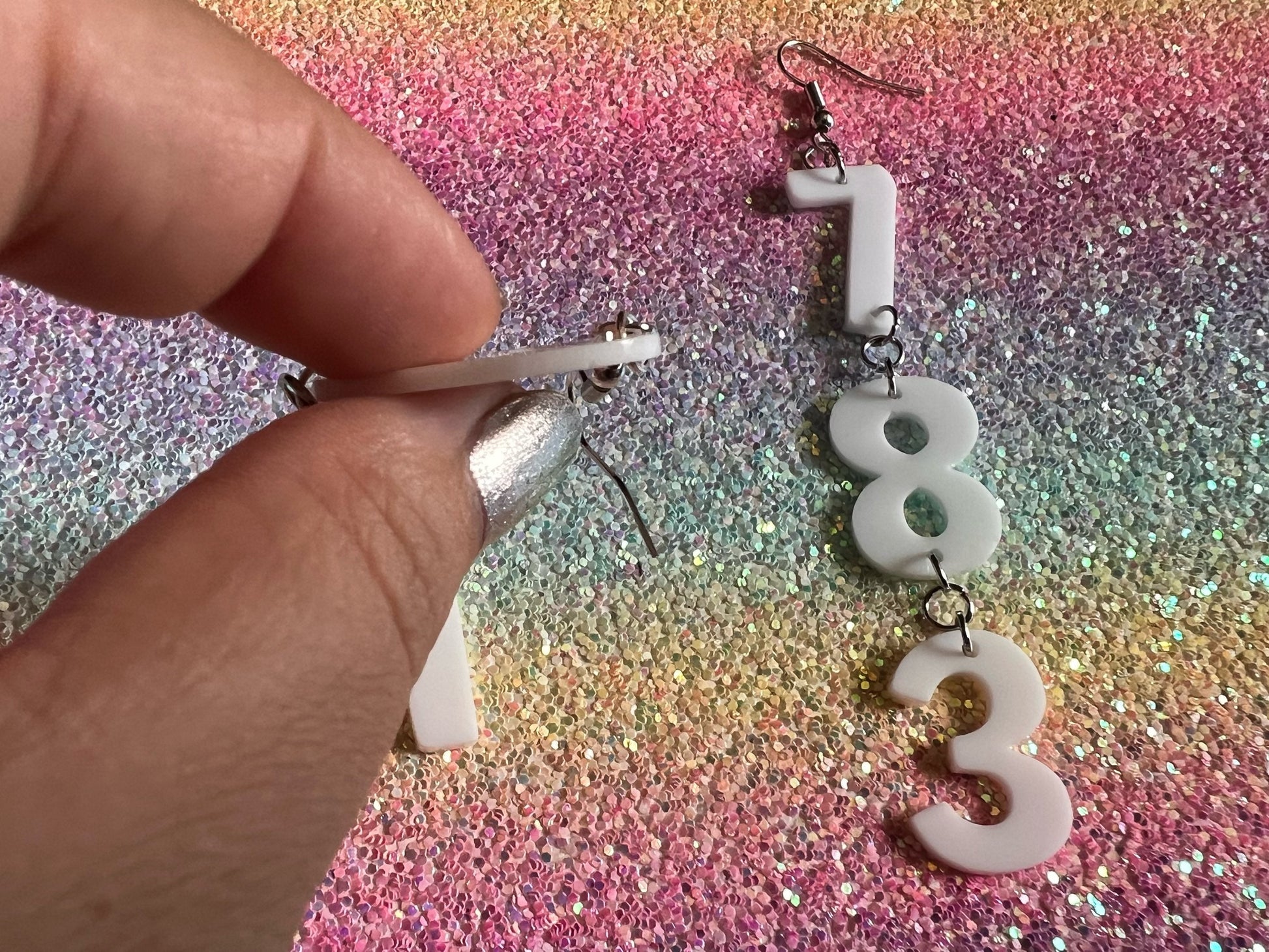 Custom Number Earrings: Laser Cut Numbers, Names, Math Teacher Gift, Anniversary, Gifts for Her/Him/Them