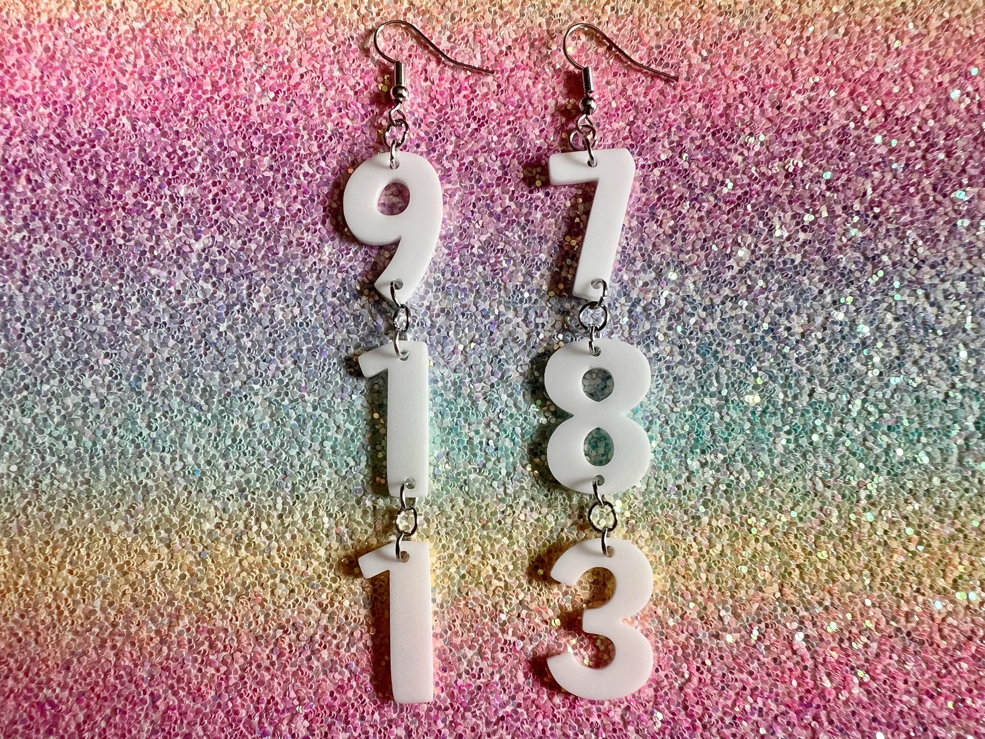 Custom Number Earrings: Laser Cut Numbers, Names, Math Teacher Gift, Anniversary, Gifts for Her/Him/Them