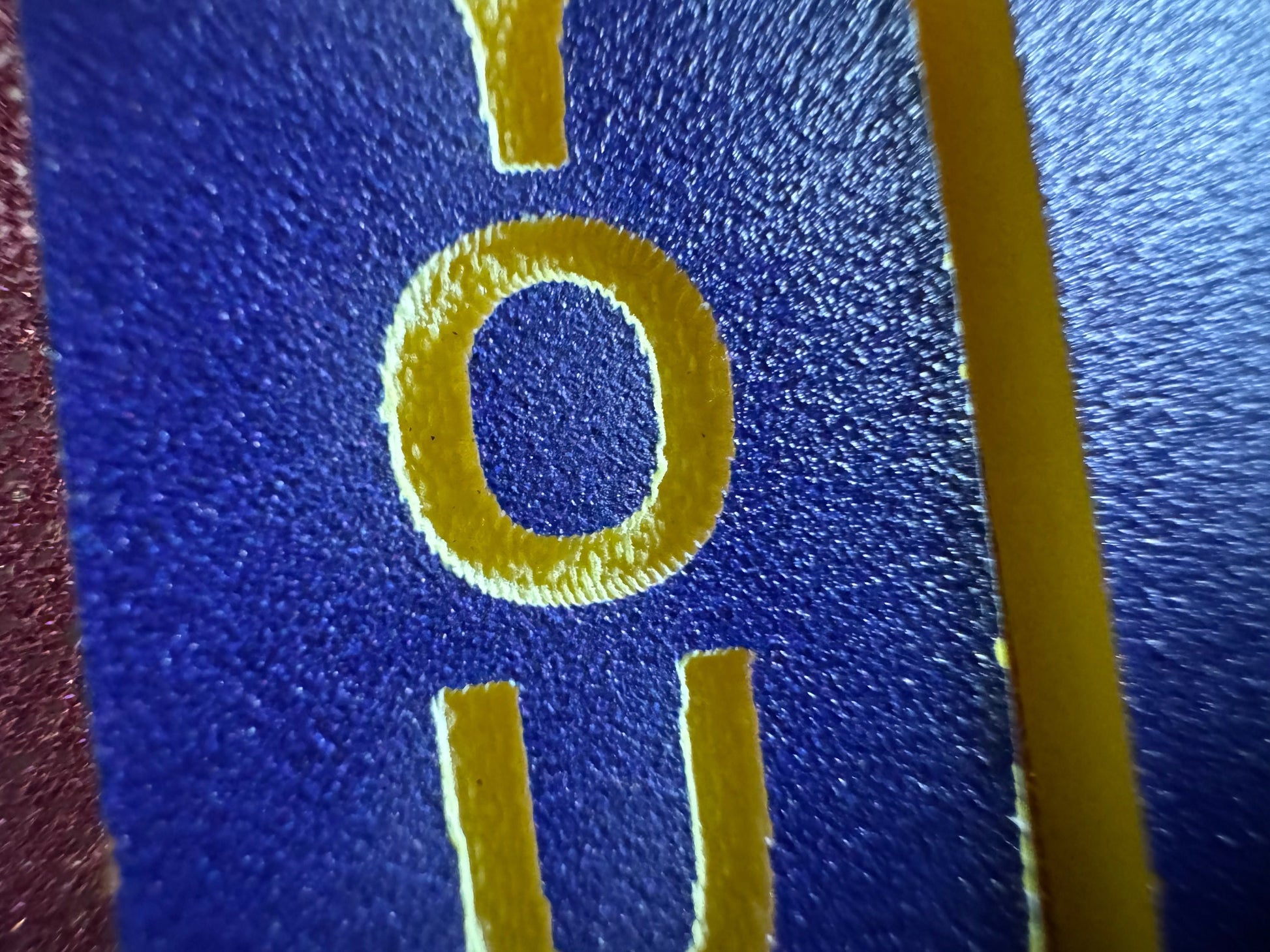 Custom Text Earrings: Laser Engraved Words, Blue with Yellow Text, Letters, Names, Teacher Gift, Anniversary, Best Gifts for Her/Him/Them