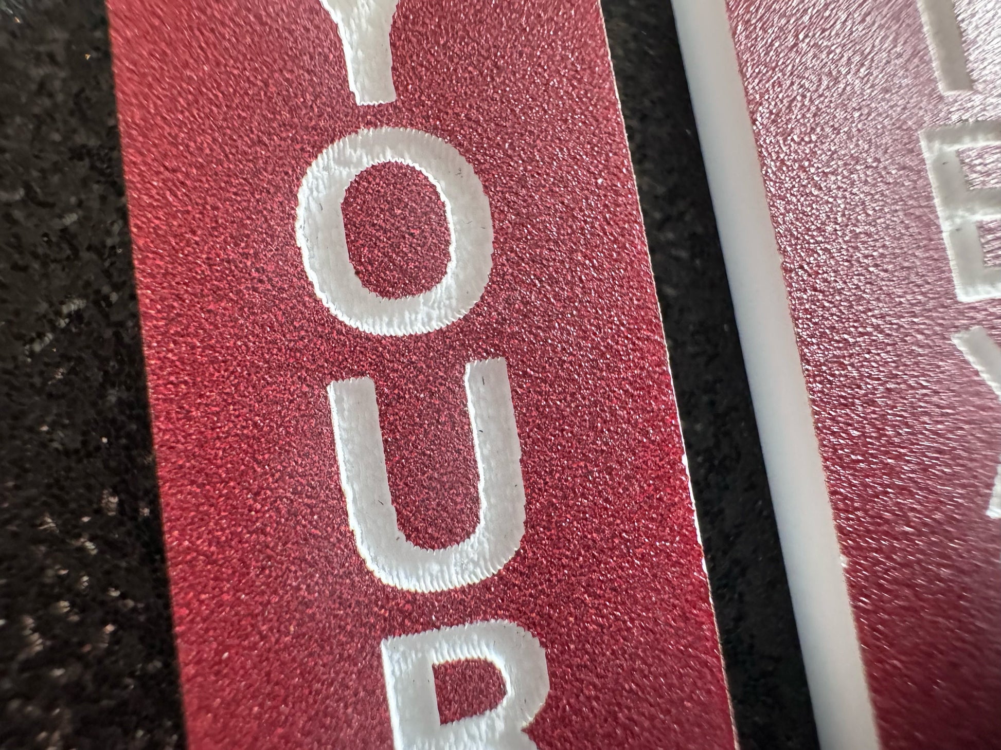 Custom Text Earrings: Laser Engraved Words, Brown with White Text, Letters, Names, Teacher Gift, Anniversary, Best Gifts for Her/Him/Them