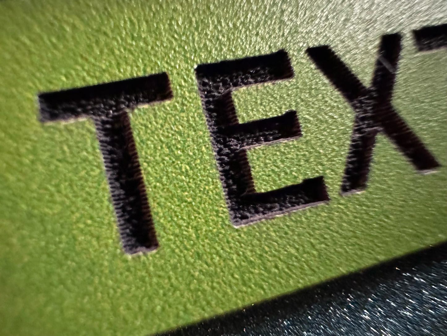 Custom Text Earrings: Laser Engraved Words, Green with Black Text, Letters, Names, Teacher Gift, Anniversary, Best Gifts for Her/Him/Them