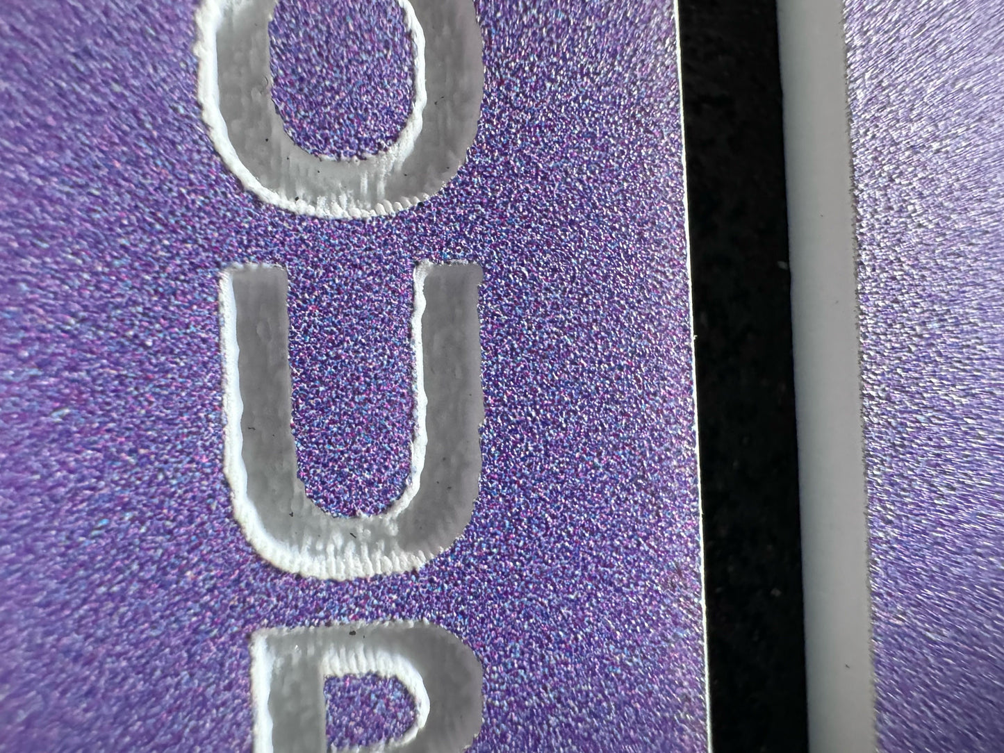 Custom Text Earrings: Laser Engraved Words, Lavender with White Text, Letters, Names, Teacher Gift, Anniversary, Best Gifts for Her/Him/Them