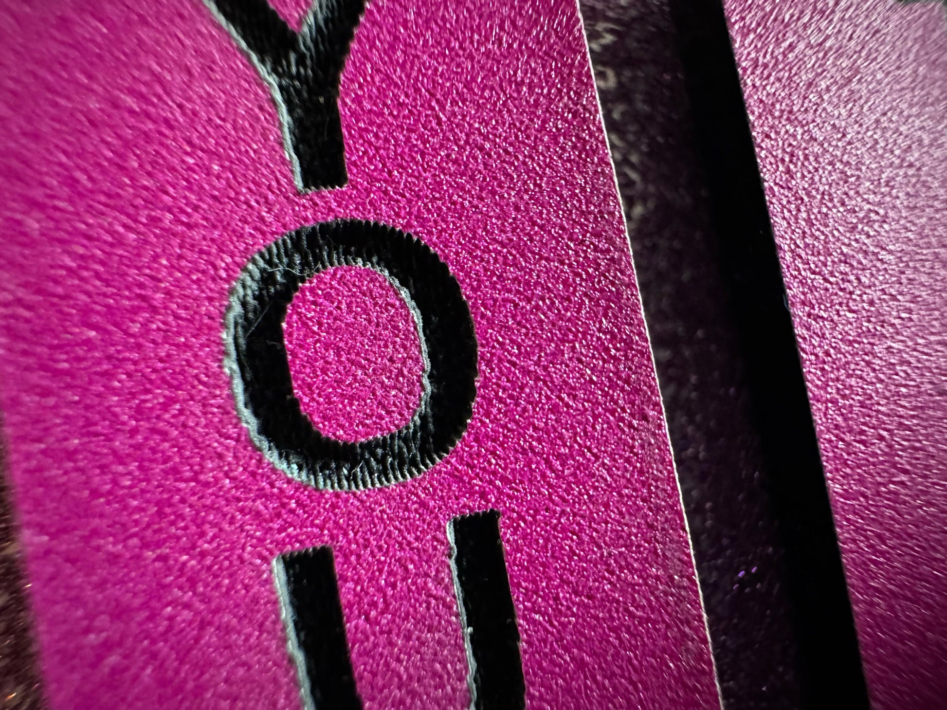 Custom Text Earrings: Laser Engraved Words, Pink with Black Text, Letters, Names, Teacher Gift, Anniversary, Best Gifts for Her/Him/Them