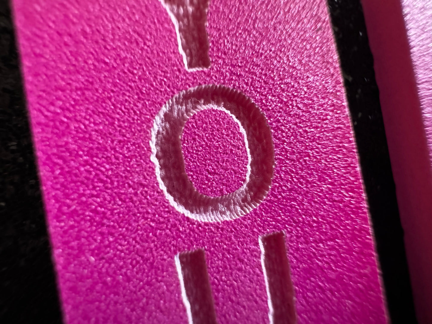 Custom Text Earrings: Laser Engraved Words, Pink with Pink Text, Letters, Names, Teacher Gift, Anniversary, Best Gifts for Her/Him/Them