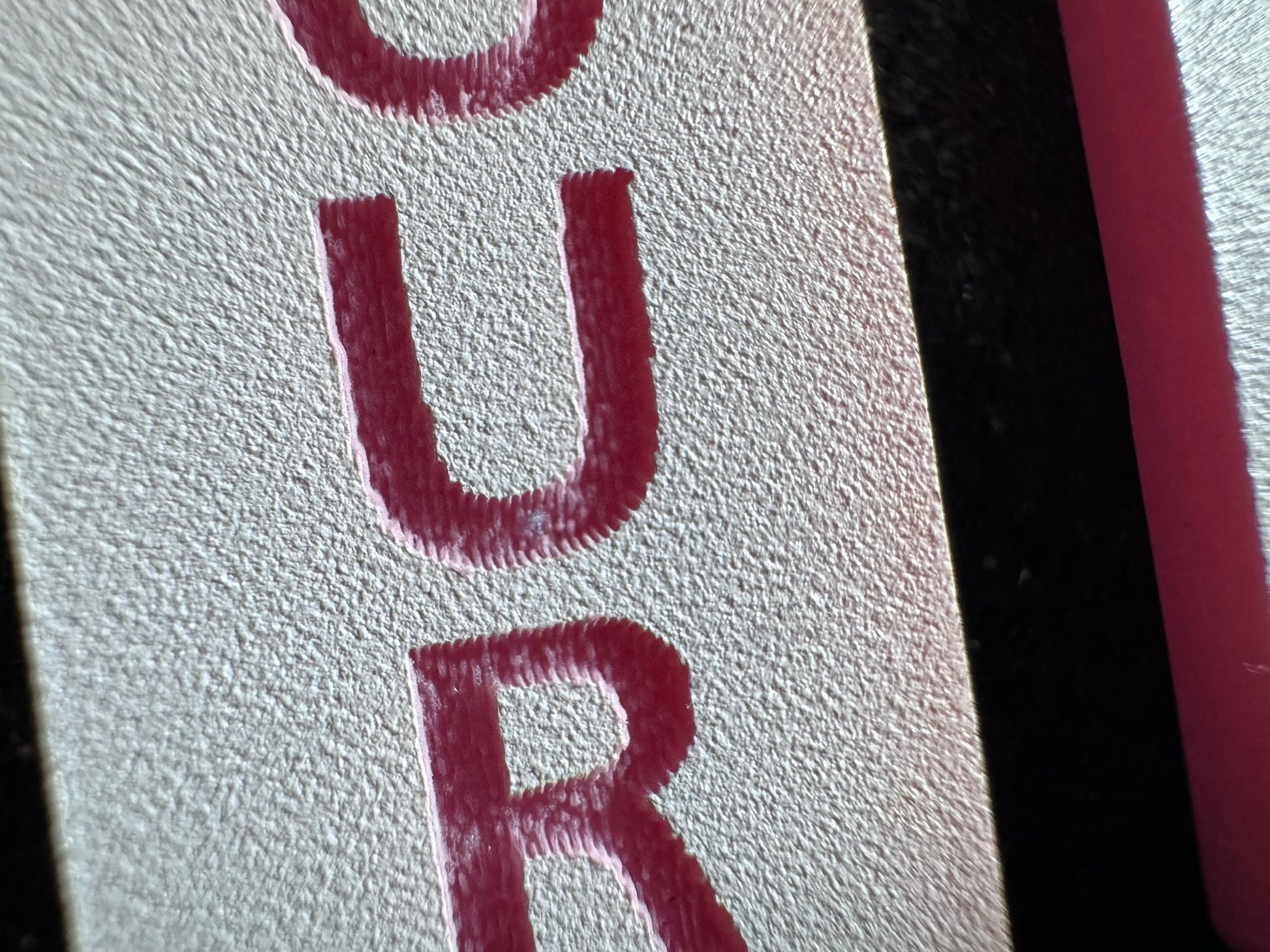 Custom Text Earrings: Laser Engraved Words, White with Pink Text, Letters, Names, Teacher Gift, Anniversary, Best Gifts for Her/Him/Them