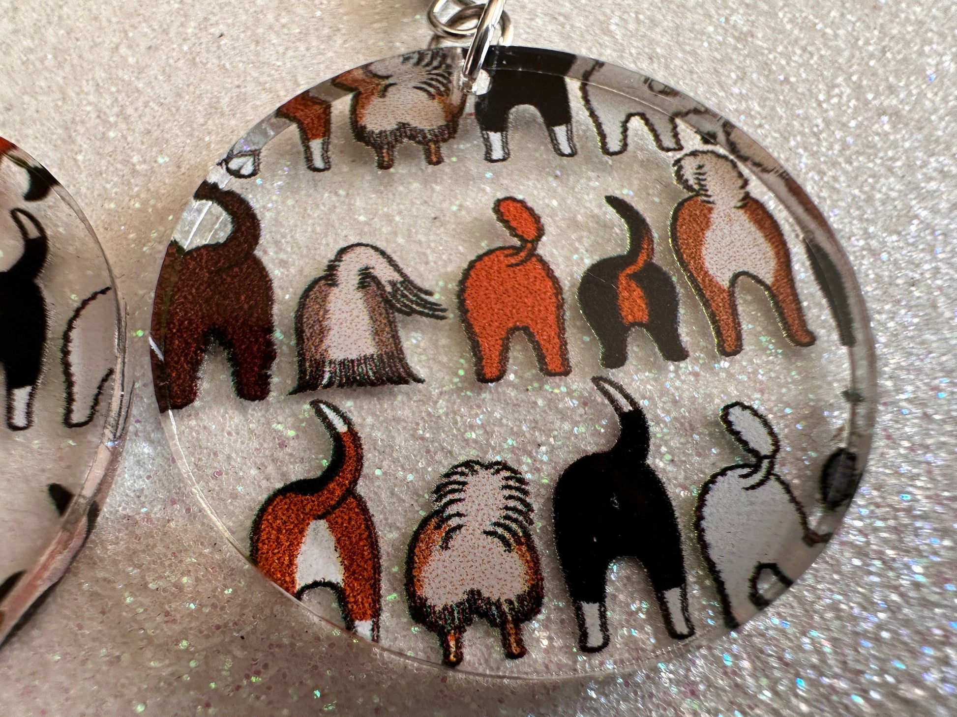 Cute Dog Butt Earrings: Laser Cut Acrylic Dogs, Canine, Labs, Pit Bull, Chihuahua, German Shepherd, Doggy Tails, Best Gifts for Her/Him/Them