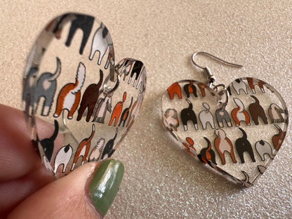 Cute Dog Butt Earrings: Laser Cut Acrylic Dogs, Canine, Labs, Pit Bull, Chihuahua, German Shepherd, Doggy Tails, Best Gifts for Her/Him/Them