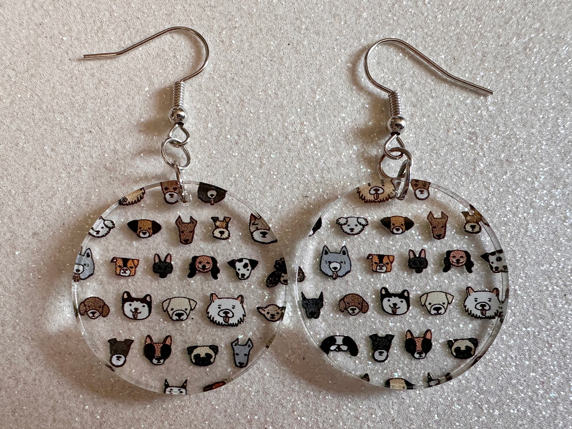 Cute Dog Face Earrings: Laser Cut Acrylic Dogs, Canine, Labs, Pit Bull, Chihuahua, German Shepherd, Doggy Tails, Best Gifts for Her/Him/Them