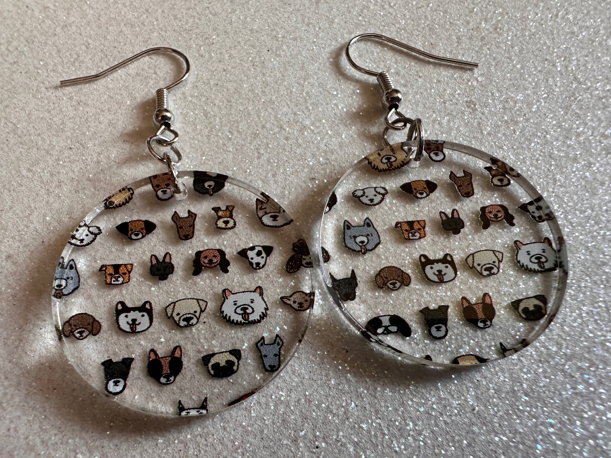 Cute Dog Face Earrings: Laser Cut Acrylic Dogs, Canine, Labs, Pit Bull, Chihuahua, German Shepherd, Doggy Tails, Best Gifts for Her/Him/Them
