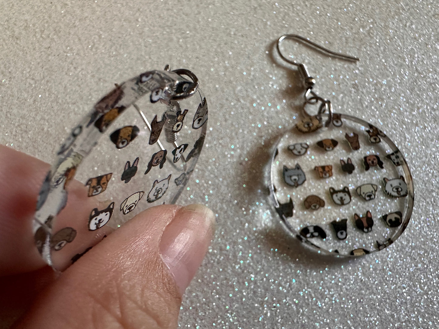 Cute Dog Face Earrings: Laser Cut Acrylic Dogs, Canine, Labs, Pit Bull, Chihuahua, German Shepherd, Doggy Tails, Best Gifts for Her/Him/Them