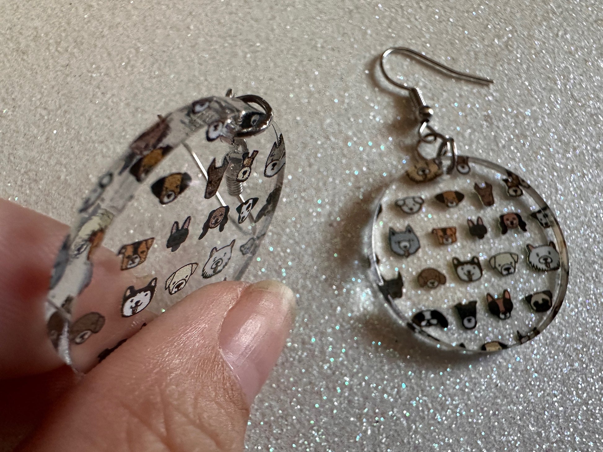 Cute Dog Face Earrings: Laser Cut Acrylic Dogs, Canine, Labs, Pit Bull, Chihuahua, German Shepherd, Doggy Tails, Best Gifts for Her/Him/Them
