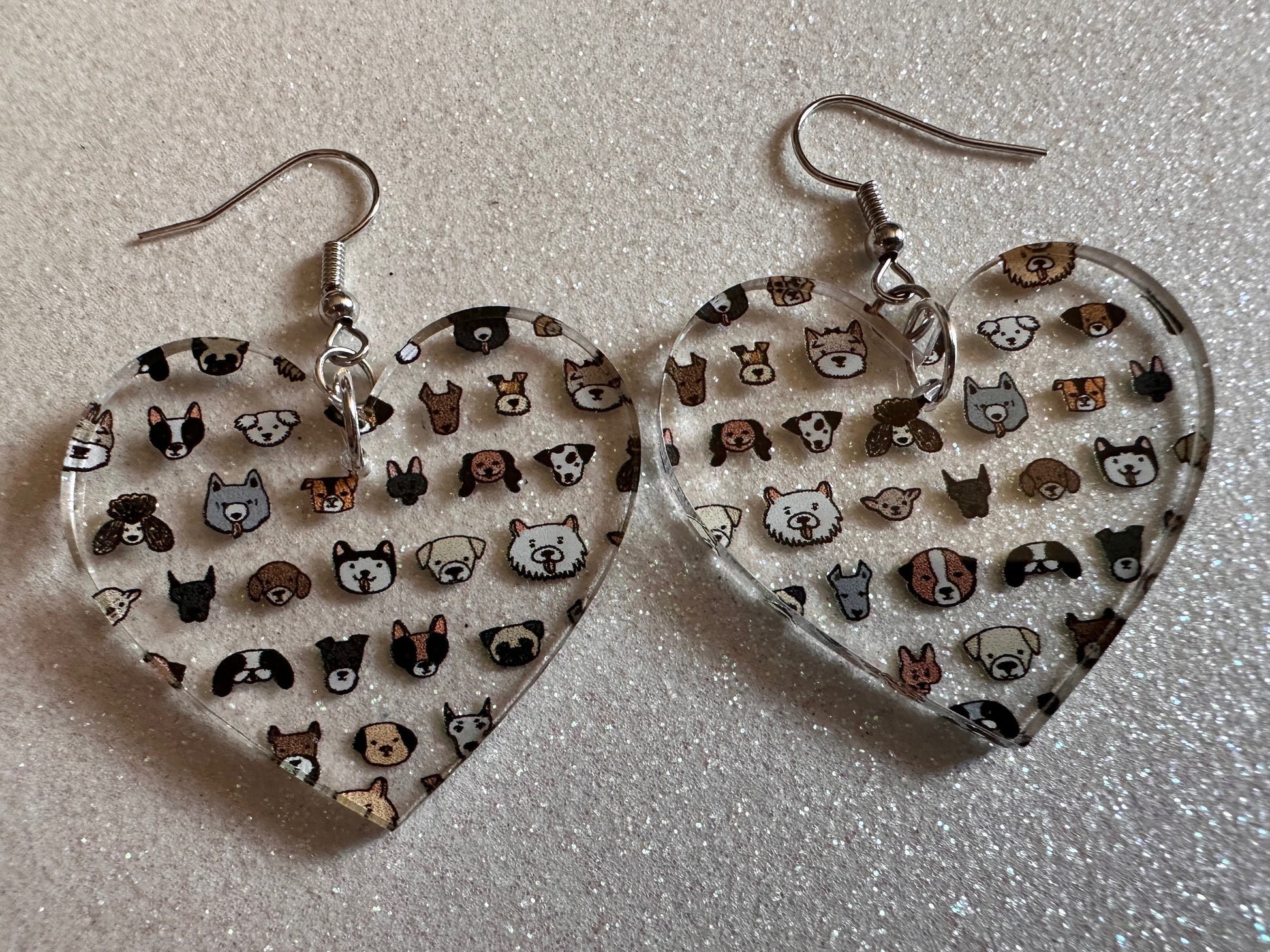 Cute Dog Face Earrings: Laser Cut Acrylic Dogs, Canine, Labs, Pit Bull, Chihuahua, German Shepherd, Doggy Tails, Best Gifts for Her/Him/Them