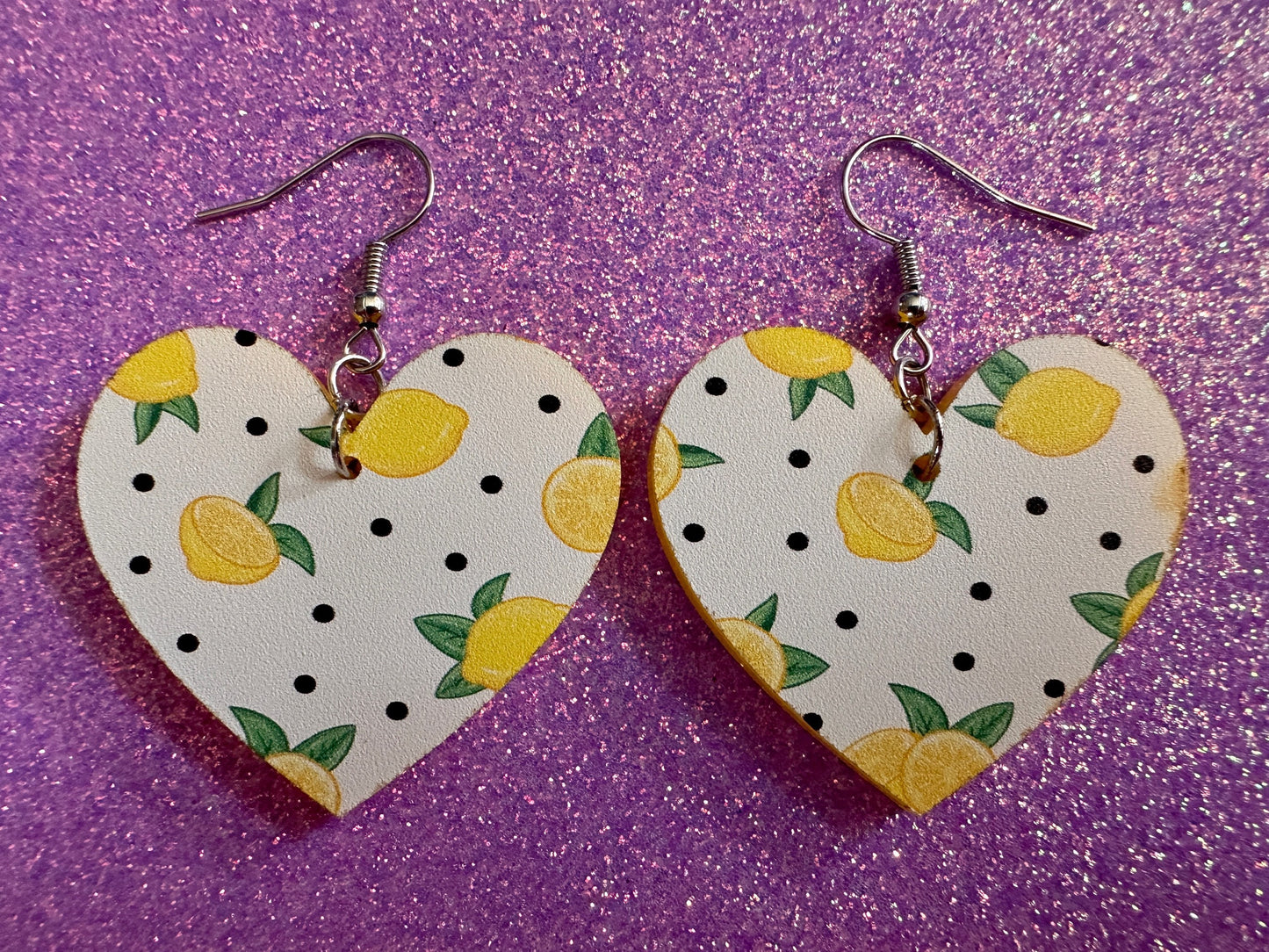 Cute Lemon Earrings: Laser Cut Acrylic Lemons, Mini Lemons, Fruit, Citrus, Food, When Life Gives You Lemons, Best Gifts for Her/Him/Them