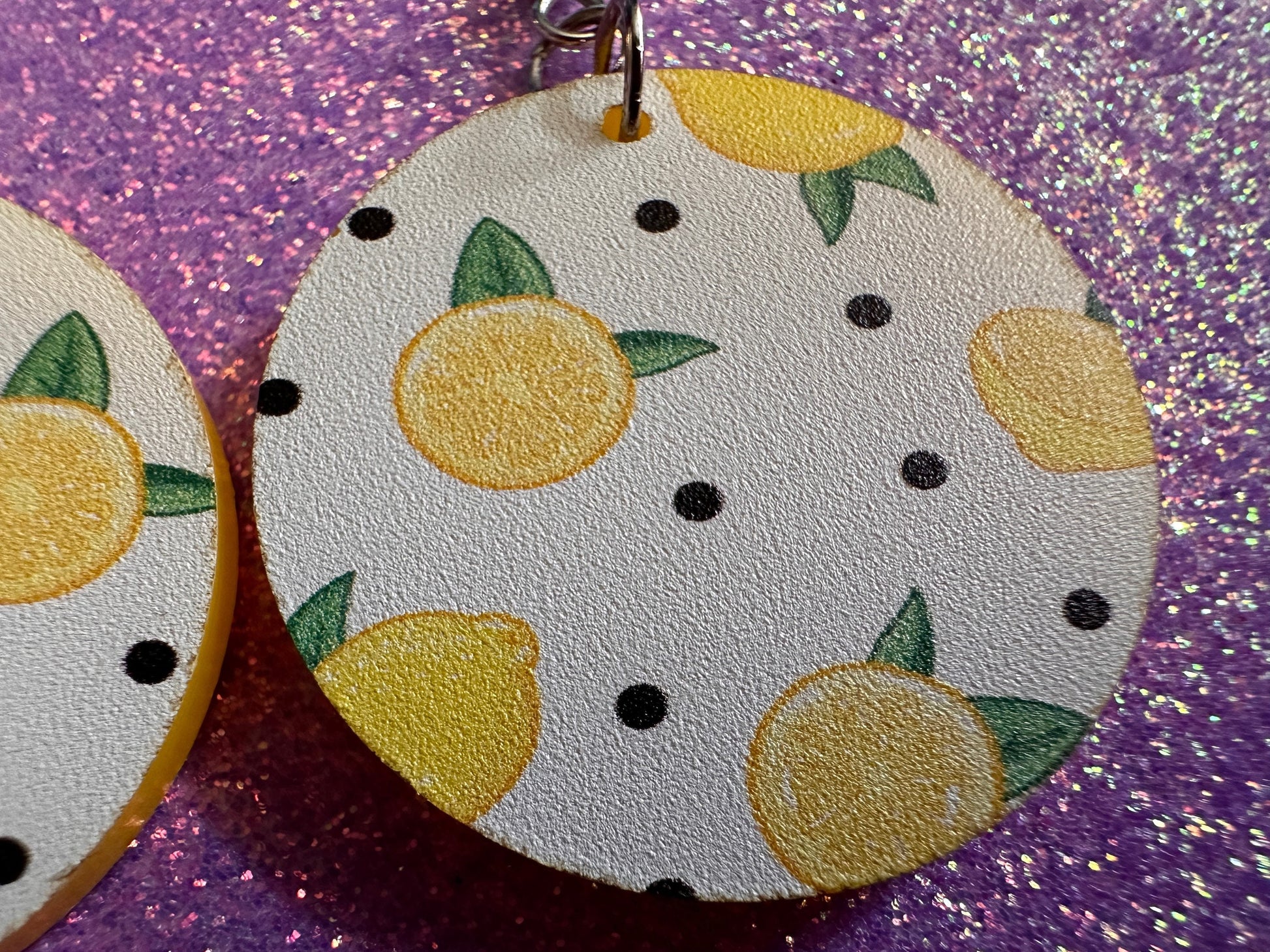 Cute Lemon Earrings: Laser Cut Acrylic Lemons, Mini Lemons, Fruit, Citrus, Food, When Life Gives You Lemons, Best Gifts for Her/Him/Them