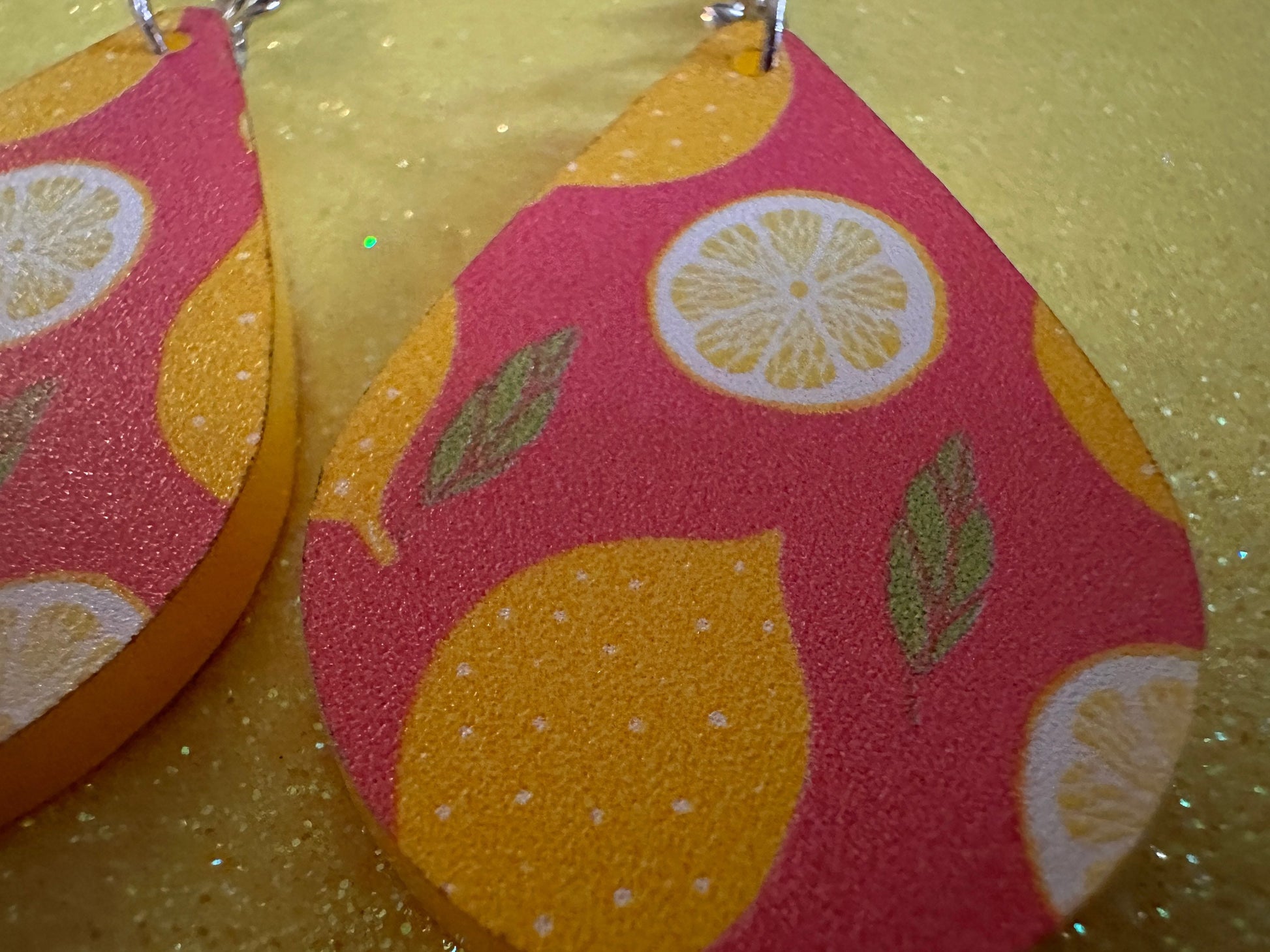 Cute Lemon Earrings: Laser Cut Acrylic Lemons, Mini Lemons, Fruit, Citrus, Food, When Life Gives You Lemons, Best Gifts for Her/Him/Them