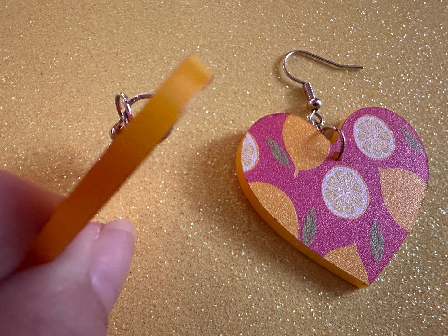 Cute Lemon Earrings: Laser Cut Acrylic Lemons, Mini Lemons, Fruit, Citrus, Food, When Life Gives You Lemons, Best Gifts for Her/Him/Them