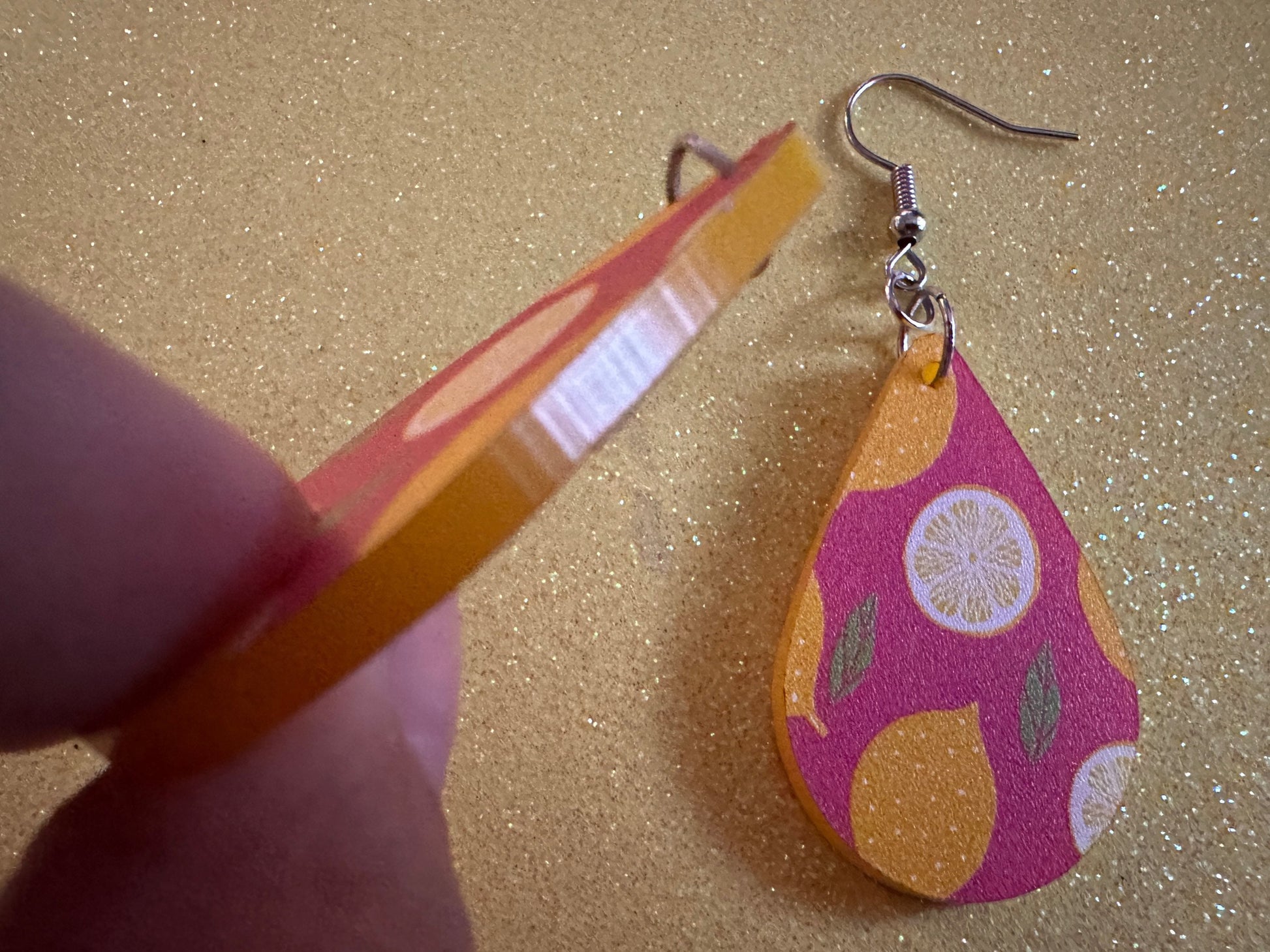 Cute Lemon Earrings: Laser Cut Acrylic Lemons, Mini Lemons, Fruit, Citrus, Food, When Life Gives You Lemons, Best Gifts for Her/Him/Them