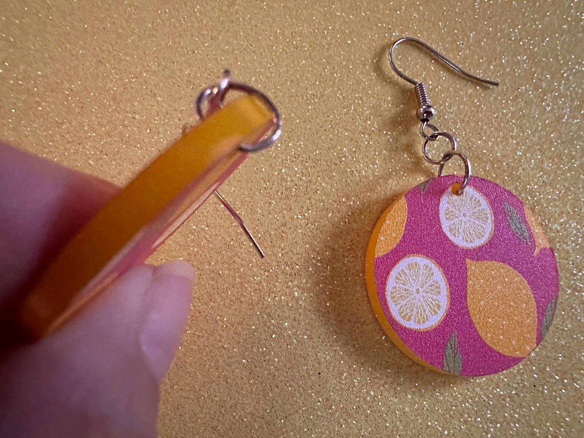 Cute Lemon Earrings: Laser Cut Acrylic Lemons, Mini Lemons, Fruit, Citrus, Food, When Life Gives You Lemons, Best Gifts for Her/Him/Them