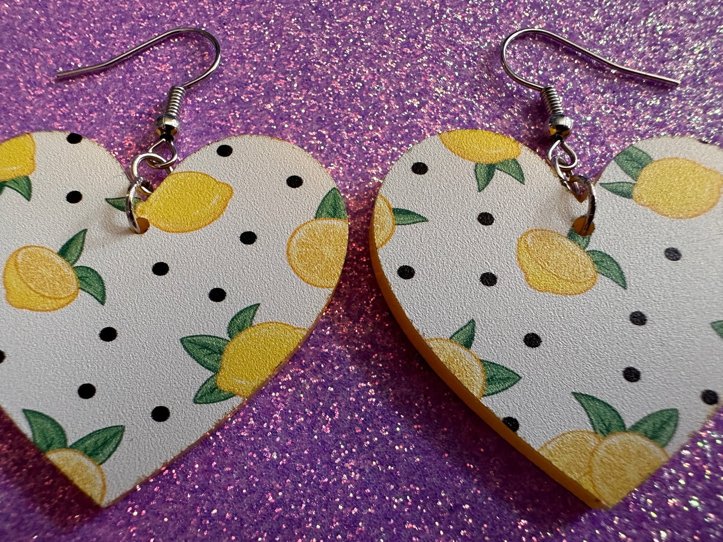Cute Lemon Earrings: Laser Cut Acrylic Lemons, Mini Lemons, Fruit, Citrus, Food, When Life Gives You Lemons, Best Gifts for Her/Him/Them